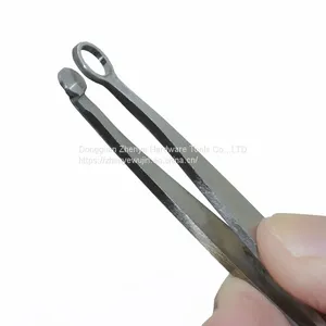 Annular Nose Pore Trimming Artifact Manual Stainless Steel Round Nose Hair Scissors Nose Hair Clip Forceps Men thumbnail-5
