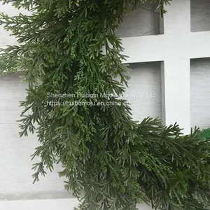 46mm 0.6kg Christmas Wreath With Ribbon and Bells, Outdoor Indoor Christmas Wreaths Garland Ornaments Christmas Decorations thumbnail-4