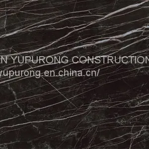 Premium Matte Black Marble Large Format Thin Porcelain Panel 3000x1000mm thumbnail-5
