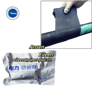Cold-Shrinkable Cable Joints Accessories Armor Cast Fiberglass Tape 4 Inches Pu Resin Armored Cast thumbnail-1