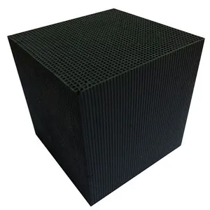 Aquarium Filter Material Honeycomb Cubic Activated Carbon Treatment Waste Gas Honeycomb Activated Carbon thumbnail-2