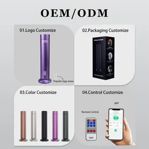 Best Reviewed Multi Function Air Purifier LED Wireless Charging Scent Pet Friendly Waterless Essential Oil Aroma Diffuser thumbnail-2