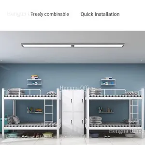 Modern Metal Loft Bunk Bed Adult Bunk Bed Steel Frame Bed Hostel Adult Metal Bunk Double Iron Elevated Household With Guardrails thumbnail-5