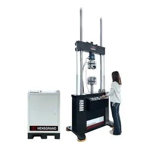 HST-HFT50B 5T 50kN Electro-hydraulic Servo Dynamic Static Fatigue Testing System 50KN Electronic Fatigue Testing Machine thumbnail-2