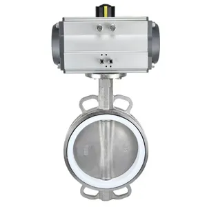 Pneumatic Wafer Type Butterfly Valve thumbnail-3
