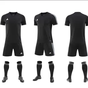 Children's Short-sleeve Sports Jersey Set, Summer Breathable Quick-dry Embroidered Team Logo, Unisex Children's Soccer Uniform Set, Customizable thumbnail-4
