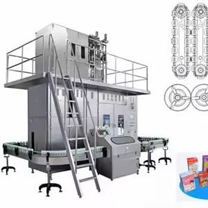 High Efficient Aseptic Carton Cardboard Bricks Juice Filling Machine Production Line thumbnail-3