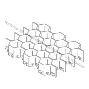 Wholesale Stainless Steel Expanded Mesh Refractory Lining Bonding Holes 1m*2m Uniform Mesh Size Welding thumbnail-3