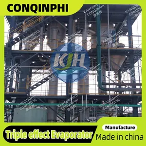 304 Stainless Steel Double-effect Falling Film Evaporator With PLC Control for 380V thumbnail-1