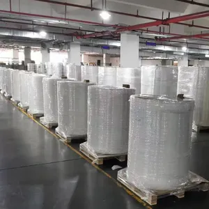 50mic Matte White BOPP Self Adhesive Label Stock Jumbo Roll Water Based Acrylic Glue Glassine Liner For Daily Chemical Pet Cosmetic Bottle Labels thumbnail-2