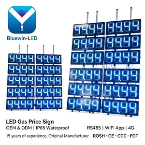 12inch Outdoor LED Gas Price Board High Quality Custom Waterproof for Outdoor High Brightness LED Gas Price Sign thumbnail-3