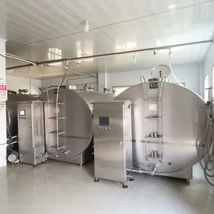 Horizontal Bulk Milk Cooler Automatic CIP Cleaning Milk Cooling Tank for Milk Collection Station thumbnail-4