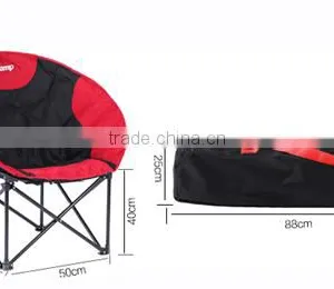 Heavy Duty Construction Moon Leisure Lightweight Camping Chair for Indoor and Outdoor thumbnail-6