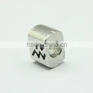 Antique Square Shape Silver Metal Beads, Hot Jewelry Bracelets Accessories thumbnail-1