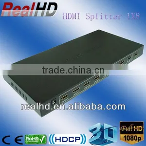 V1.4 1x8 Port HDMI Splitter 1080p With Hdcp Key thumbnail-1