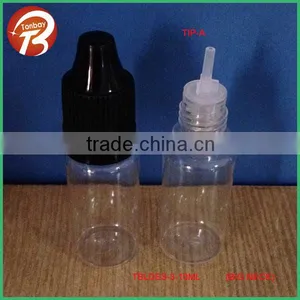 10ml 15ml 20ml 30ml 50ml Empty Plastic Clear PET e Liquid Bottle With Three Holder Tips&childproof Cap Engraved Triangle Sign thumbnail-3