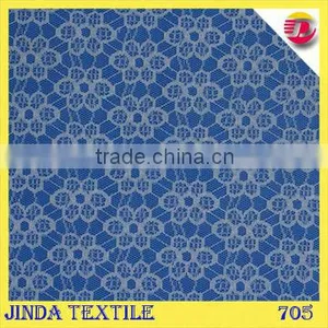 High Quality Nylon Lace Floral Fabric White Bridal Embroidered Tulle Lace Fabric thumbnail-1