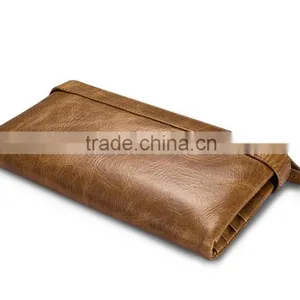Icarer Luxury Classical Zipper Real Leather Handbag Wallet With Card Slot MT-5592 thumbnail-4