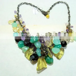 Statement Gemstone Jewelry Necklace thumbnail-1