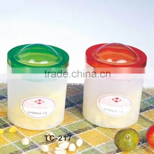 PP+PS 10*10*12.6 Hot Sale Sealed Jar/small Plastic Candy Jar/portable Sealing Tank thumbnail-1