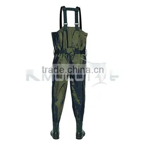 Kmucutie CHN-81206 Nylon PVC Fishing Waders Breathable Waterproof Fishing Wader Boots thumbnail-3