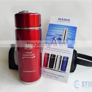 420ml Black Alkaline Stainless Steel Water Bottle thumbnail-5