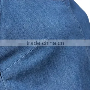 2015 Fashion Hot Girl Sexy Backless Cross Spaghtti Strap Denim Dress thumbnail-3