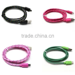 Wholesale Made in China High Quality Braided USB Charger Cable thumbnail-4