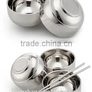 Factory Direct-sell Stainless Steel Soup Bowl With Matt Polishing Outside and High Mirror Inside thumbnail-6
