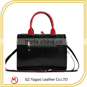 Fashion High Quality Big Simple Smooth Black Felt Tote Bag Supplier thumbnail-2