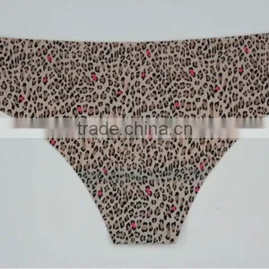Sexy Ladies Folded Leopard Print One Piece Thong Inner Wear thumbnail-1