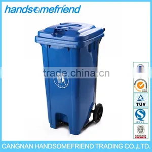 120 Liter Outdoor Plastic Garbage Bin,Garden Plastic Dustbin,Mobile Garbage Can thumbnail-1