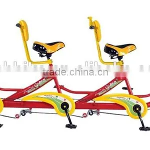 24 Inch Tandem Bike / Single Speed Tandem Bicycle / Three Seat Bike thumbnail-3