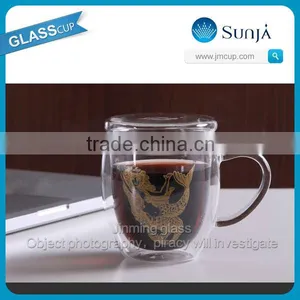 Starbucks Double Wall Glass Cup With Handle thumbnail-1