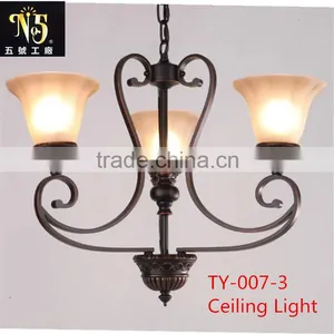 American Style Design Iron LED Pendant Chandelier Lamps Lights Lighting for Home/Coffee House Decoration thumbnail-1