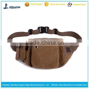 From Alibab China Factory Vintage Round Canvas Bag Elegant Waist Bag thumbnail-2