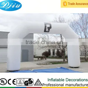DJ-GM-35 White Inflatable Arch for Wedding Party Bridal Prom Garden Floral Decoration thumbnail-1