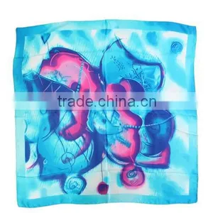 Fashion Printed Silk Square Foulard or Silk Foulard or Silk Scarf thumbnail-1