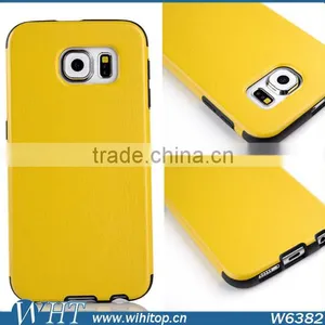 Crazy Horse Pattern TPU Back Cover Leather Coated Case for Samsung Galaxy S6 G9200 thumbnail-2