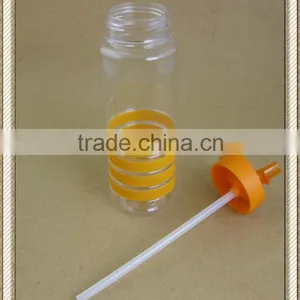Color Promotional 24 Oz. Banded Gripper Sports Plastic Bottle With Straw thumbnail-1