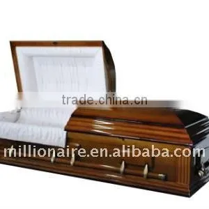 Pecan Veneer Casket thumbnail-1