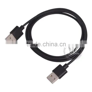 New Hi-Speed USB 2.0 Cable Type A Male to Type A Male Black Molding Type thumbnail-3