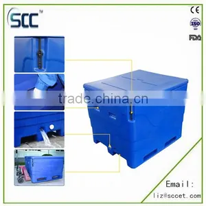 Rotomolded Plastic Fish Bin for Transporting, Made of Food Grade LLDPE thumbnail-3