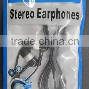 Custom Printed Stereo Earphones Plastic Bag With Euro Slot&zipper thumbnail-1