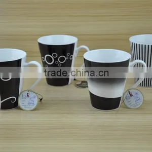 14OZ Butterfly With Flower Design Fully Decal Printed Ceramic Mug, Shiny Surface New Bone China Cup, KL5001-10687 thumbnail-6