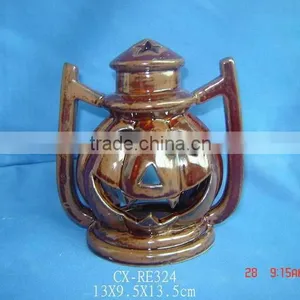 Ceramic Electricplate Pumpkin Lantern ,ceramic Lantern thumbnail-5