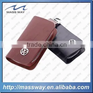 Promotional Fashion Zippered Custom Leather Car Key Cover Quality Choice thumbnail-4
