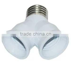 Wall Socket E27 to 2 E27 Light Lamp Bulb Adapter Converte 2E27 Lamp Holder Converter LED thumbnail-2