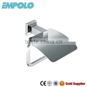 Wall Mount Brass Paper Holder Square Bathroom Toilet Paper Rail 93003 thumbnail-3