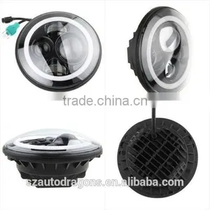 Jeep Wrangler JW JK CJ TJ LED Fog Headlamp Headlight Truck-Lite 27270C 7" Round thumbnail-1